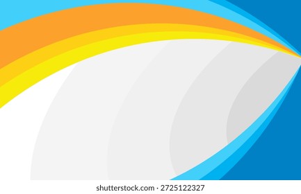 Fondo azul y amarillo ondulado Abstractas, diseño moderno. Vector Eps 10