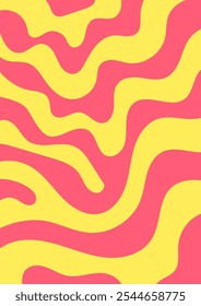 Abstract Wavy Candy Strip Background. High Quality Background Vector Illustration