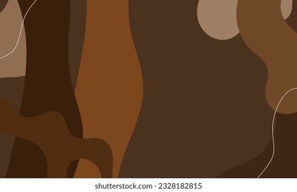 Abstract wavy chocolate background design.