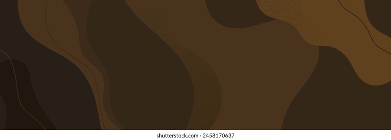 Abstract wavy chocolate background design.