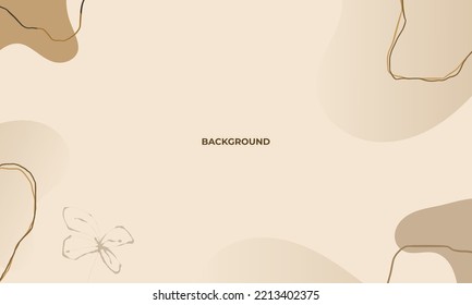 Abstract wavy chocolate backgrounds. Hand drawn various shapes and doodle objects. Contemporary organic modern trendy vector illustrations. Every background is isolated. Pastel colors