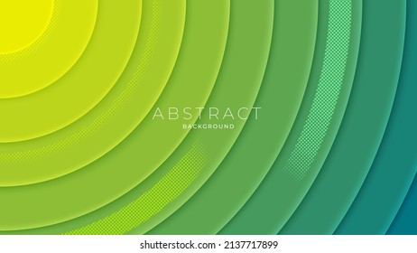 Resumen de color amarillo y tosca del fondo del círculo ondulado