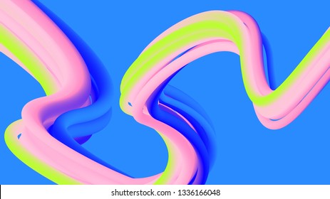 Abstract wavy colorful background with fluid shape. Trendy liquid vector illustration for cards, covers, wallpapers, banners.