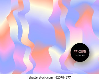 Abstract wavy colorful background. Random bent strips. Vector illustration of EPS10