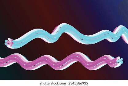 Resumen de fondo de pantalla de objetos de mezcla de colores ondulados para su diseño, ilustración de arte vectorial