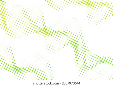 Abstract wavy colorful gradient dots halftone background, Halftone background design