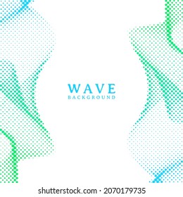 Abstract wavy colorful gradient dots halftone background, Halftone background design