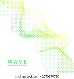 Abstract wavy colorful gradient dots halftone background, Halftone background design