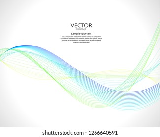 Abstract wavy colorful motion dynamic vector background.  Lines web illustration.