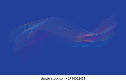 Abstract wavy colorful motion dynamic vector.
