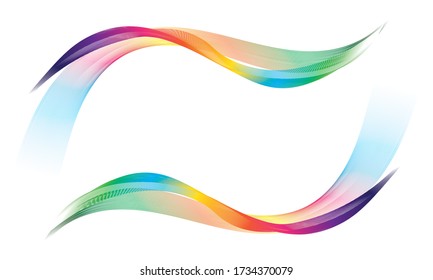Abstract wavy colorful motion dynamic vector.