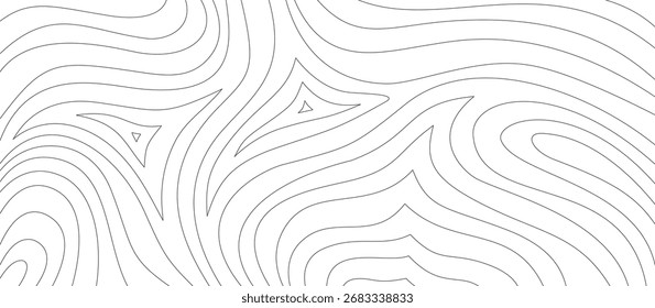 Contorno ondulado abstrato Plano de fundo. Plano de fundo do contorno topográfico. papel de parede ondulado abstrato.
