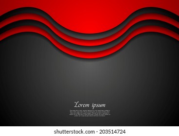 Abstract wavy corporate background. Vector design