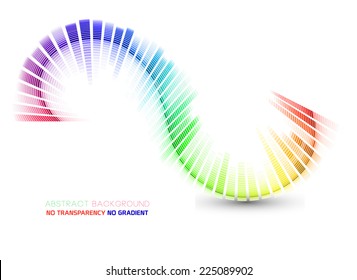 Abstract wavy & curve shape illustration
