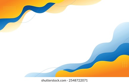 Fondo de negocios en blanco fluido curvado Abstractas