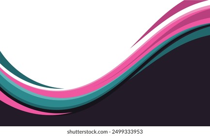 Abstractas líneas curvas onduladas de fondo moderno