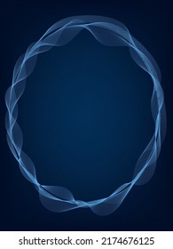 Resumen de líneas curvas onduladas, textura sobre fondo de tecnología azul gradiente con puntos pequeños. Visualización de datos digitales. Tecnología, negocios, concepto de ciencia. Usar para banner, presentación, plantilla.	