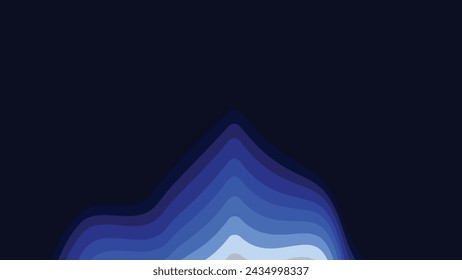 Abstract wavy dark blue shade background.