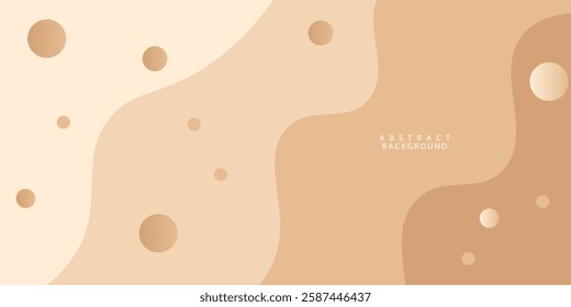 Abstract wavy dark brown luxury background template vector with shadow and gold lines.Futuristic background with strong pattern design.Eps10 vector