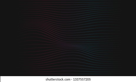Abstract wavy dark modern technology background wallpaper