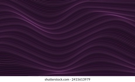 Abstract wavy data distorted flowing background.