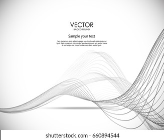 Abstract wavy design motion background. Vector modern illustration