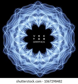 Abstract wavy design for music or data science illustration.