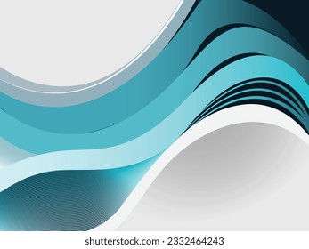 Abstract Wavy design template background,vector image