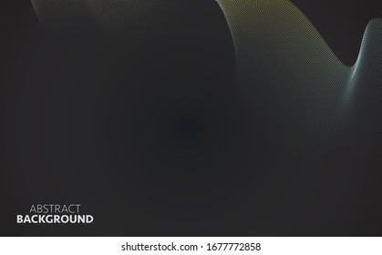 Abstract wavy digital background. Vector dynamic llustration