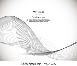 Abstract wavy digital background. Vector dynamic llustration