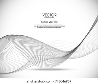 Abstract wavy digital background. Vector dynamic llustration