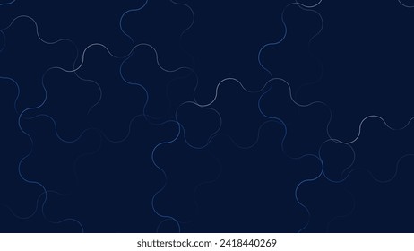Abstract wavy diversity simple creative minimalist dark blue background. 