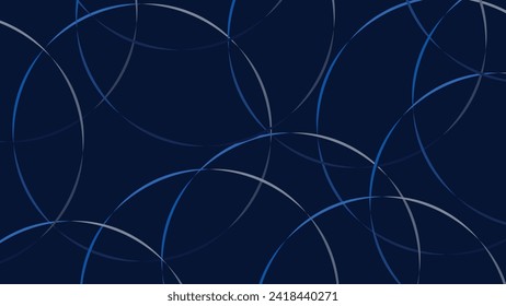 Abstract wavy diversity simple creative minimalist dark blue background. 