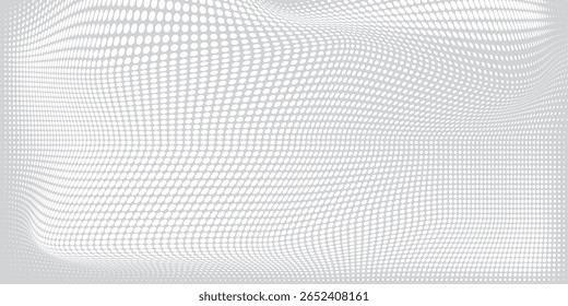 Abstract Wavy Dot Optical Illusion