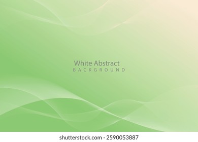 Abstract wavy dynamic green light lines curve banner background