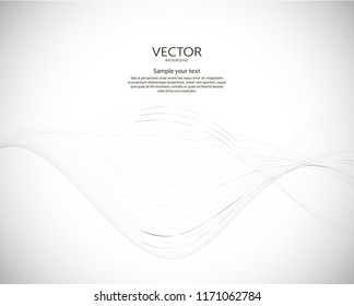 Abstract wavy dynamic vector background. Lines motion illustartion.