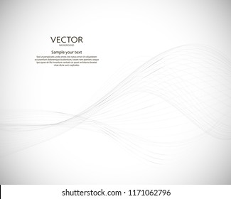 Abstract wavy dynamic vector background. Lines motion illustartion.
