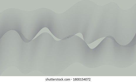 Elementos ondulados abstractos aislados en la ilustración vectorial de light_gray