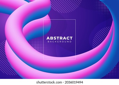 Abstract Wavy Fluid Background Smooth Gradient Blue Pink