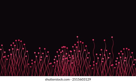 Abstract wavy fluid dark and light purple color minimalist style creative background.