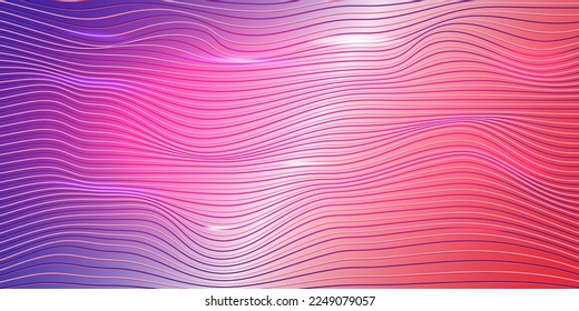 Resumen Diseño de la bandera francesa ondulada. Líneas distorsionadas del vector de fondo de la bandera francesa degradado. Textura de fluido rojo azul blanco	