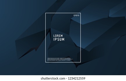 	
	
Abstract wavy geometric background. Trendy gradient dark blue shapes composition. Minimal modern design. Landing page template. Vector illustration. Eps10