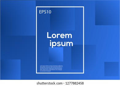 Abstract wavy geometric background Trendy gradient shapes composition