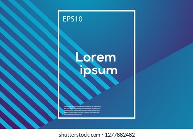 Abstract wavy geometric background Trendy gradient shapes composition