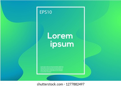 Abstract wavy geometric background Trendy gradient shapes composition