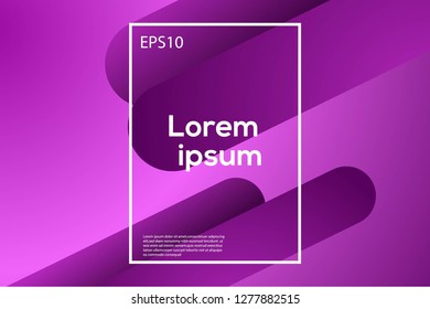 Abstract wavy geometric background Trendy gradient shapes composition