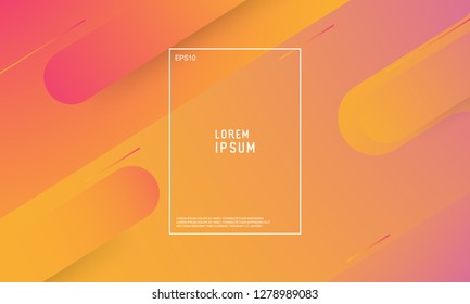 Abstract wavy geometric background. Trendy gradient shapes composition. Modern vector design illustration
