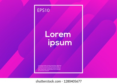 Abstract wavy geometric background. Trendy gradient shapes composition