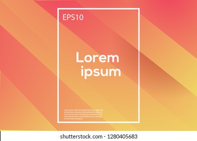 Abstract wavy geometric background. Trendy gradient shapes composition