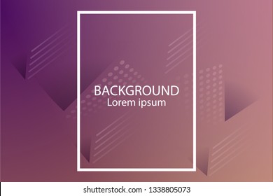 Abstract wavy geometric background. Trendy gradient shapes composition